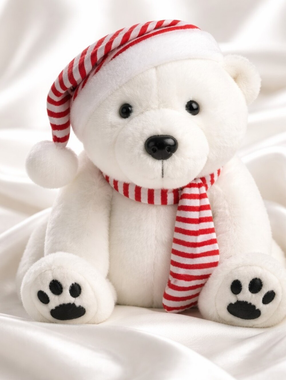 Vintage 1993 Coca-Cola  Plush Designs Christmas Polar Bear